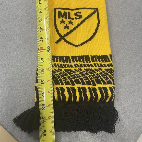 MLS Cup Scarf 2020 Final Columbus Crew Seattle Sounders Black Yellow Continental - Picture 6 of 8